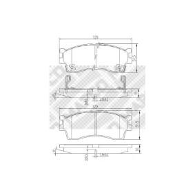 Acquista Kit pastiglie freni da MAPCO 6807 a buon mercato per soli 16,28 €
