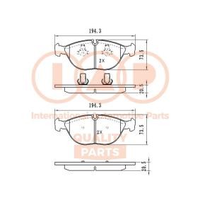 Bremsbeläge für MERCEDES-BENZ von IAP QUALITY PARTS