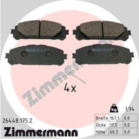 Bremsbeläge 26448.175.2 von ZIMMERMANN günstig für 67,02 € online kaufen
