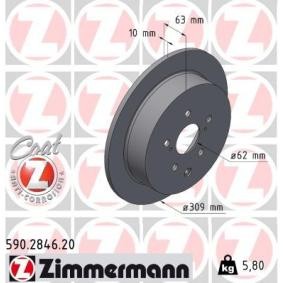 Bremsscheibe 590.2846.20 von ZIMMERMANN günstig für 71,60 € online kaufen