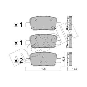 Bremsbeläge 22-1304-0 von METELLI günstig für 33,59 € online kaufen