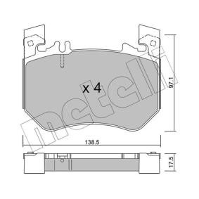 Compre Pastilhas de travão de METELLI online para Classe S Sedan (Z223) a preços moderados