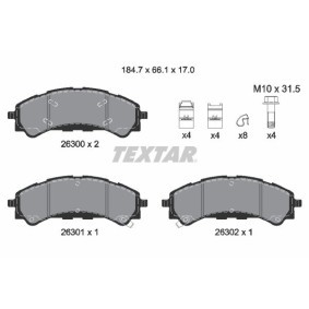 Bremsbeläge 2630001 von TEXTAR günstig für 110,68 € online kaufen