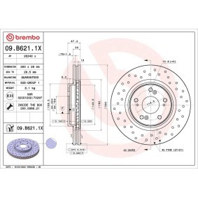 Bremsscheibe für ACURA von BREMBO
