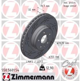 Compre Disco de travão da ZIMMERMANN 550.5601.54 a um preço baixo por 143,67 €