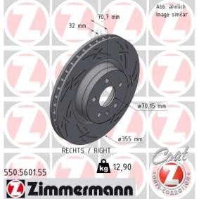 Compre Disco de travão da ZIMMERMANN 550.5601.55 a um preço baixo por 147,27 €