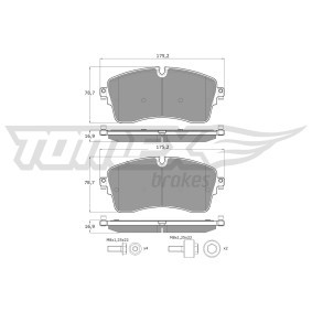 Compre Pastilhas de travão da TOMEX brakes TX 60-55 a um preço baixo por 63,54 €