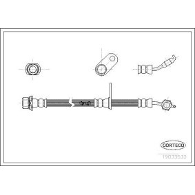 Bremsschlauch für LEXUS von CORTECO