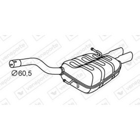 Compre Silenciador de escape de VEGAZ online para Golf VII Variant (BA5, BV5) a precios moderados