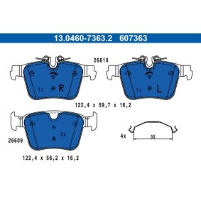 Compre Pastilhas de travão da ATE 13.0460-7363.2 a um preço baixo por 53,95 €