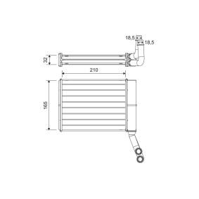 Wärmetauscher, Innenraumheizung 811597 von VALEO günstig für 100,79 € online kaufen