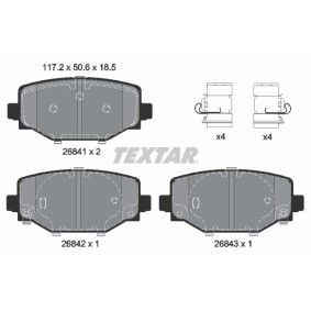 Compre Pastilhas de travão de TEXTAR online para Grand Cherokee V (WL) a preços moderados