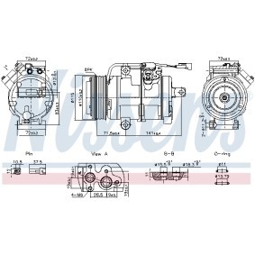 Osta Ilmastoinnin kompressori NISSENS:llä 891060 edullisesti hintaan 351,93 €