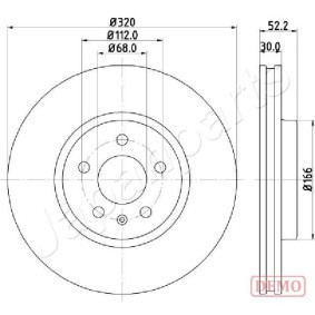 Bremsscheibe für INNOCENTI von JAPANPARTS