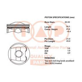Kolben 100-11112 von IAP QUALITY PARTS günstig für 497,07 € online kaufen