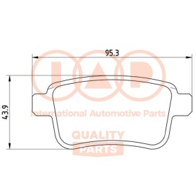 Bremsbeläge für MERCEDES-BENZ von IAP QUALITY PARTS