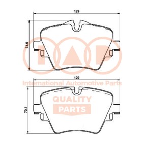 Bremsbeläge für BMW von IAP QUALITY PARTS