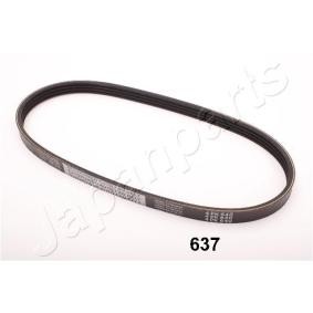 Keilrippenriemen TV-637 von JAPANPARTS günstig für 9,41 € online kaufen