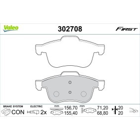 Bremsbeläge 302708 von VALEO günstig für 36,35 € online kaufen