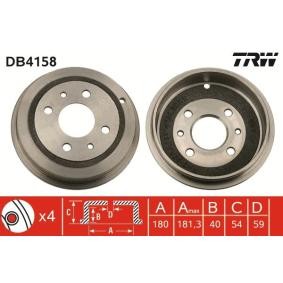 Acquista Tamburo freno da TRW DB4158 a buon mercato per soli 133,79 €