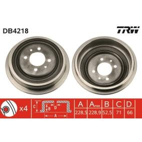 Achetez des Tambour de frein TRW DB4218 à prix pour 61,75 €