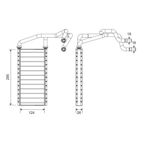 Wärmetauscher, Innenraumheizung 811657 von VALEO günstig für 94,14 € online kaufen