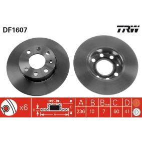 Achetez des Disque de frein TRW DF1607 à prix pour 25,82 €