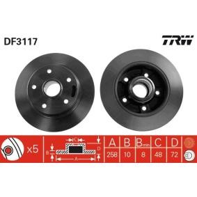 Bremsscheibe für FORD USA von TRW