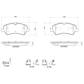 Køb Bremseklodser af BREMBO P 24 160G til den lave pris 776,55 DKK
