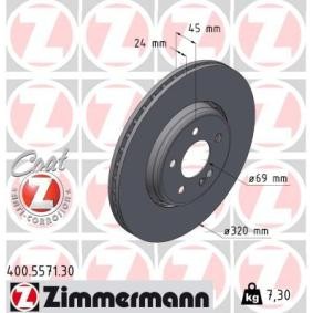 Compre Discos de freno de ZIMMERMANN online para Clase E T-Model (S214) a precios moderados