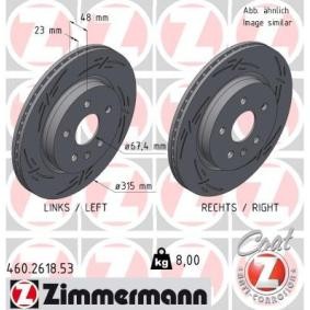 Bremsscheibe 430.2618.53 von ZIMMERMANN günstig für 117,38 € online kaufen