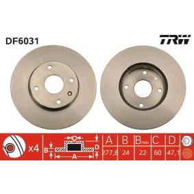 Køb Bremseskive af TRW DF6031 til den lave pris 432,55 DKK