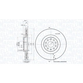 Bremsscheibe für CUPRA von MAGNETI MARELLI