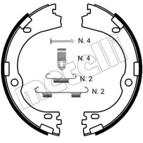 Bremsbackensatz, Feststellbremse 53-0752K von METELLI günstig für 82,29 € online kaufen