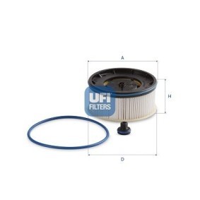 Compre Filtro de combustível da UFI 26.140.00 a um preço baixo por 30,03 €