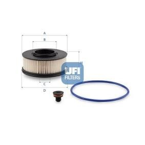 Compre Filtro de combustível da UFI 26.200.00 a um preço baixo por 35,71 €