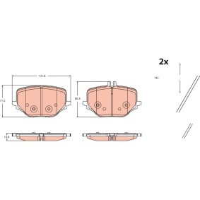 Compre Pastilhas de travão de TRW online para Classe S Sedan (Z223) a preços moderados