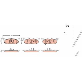 Bremsbeläge von TRW GDB2514
