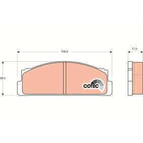 Compre Pastilhas de travão da TRW GDB106 a um preço baixo por 20,20 €