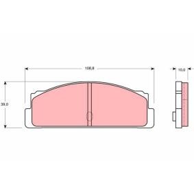 Compre Pastilhas de travão da TRW GDB107 a um preço baixo por 21,14 €