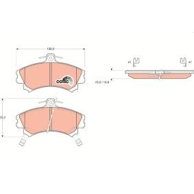 Køb Bremseklodser af TRW GDB1198 til den lave pris 317,01 DKK