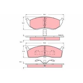 Achetez des Plaquettes de frein TRW GDB1244 à prix pour 47,11 €