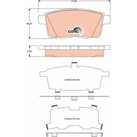 Bremsbeläge GDB3472 von TRW günstig für 40,68 € online kaufen