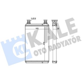 Acquista Scambiatore calore per riscaldamento abitacolo da KALE OTO RADYATOR 370610 a buon mercato per soli 42,38 €