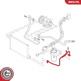 Hochdruck- / Niederdruckleitung, Klimaanlage für OPEL von ESEN SKV