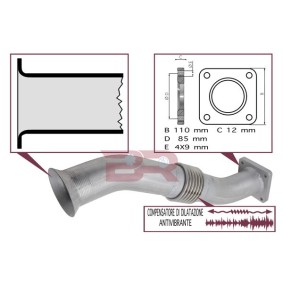Auspuffrohre des Herstellers BOTTO RICAMBI - Originalware Artikelnummer: BRM7078