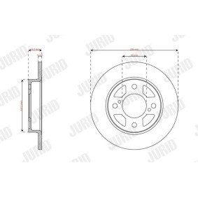 Bremsscheibe für SUZUKI von JURID