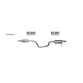 Acquista Marmitta centrale da IZAWIT 02.043 a buon mercato per soli 51,19 €
