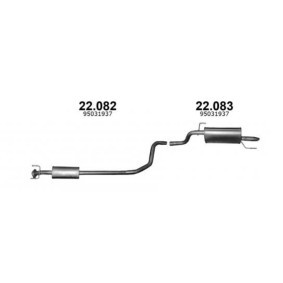 Vorschalldämpfer für CHEVROLET von IZAWIT