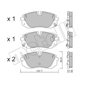 Bremsbeläge für HYUNDAI von METELLI